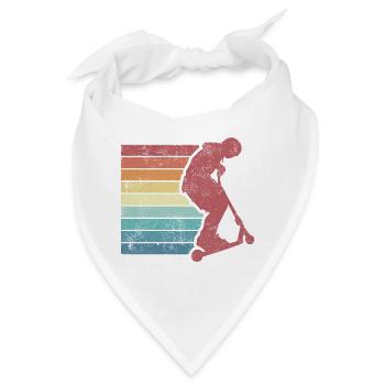 Scooter - Junge | Retro Vintage Style - Bandana - Weiß - Vorne