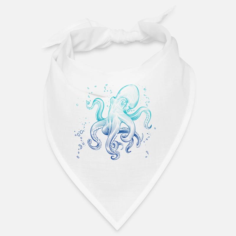 Octopus Squid Art Polyp Ocean Bandana