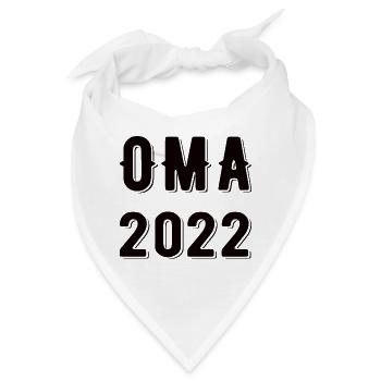 Oma 2022 - Werdende Oma - Bandana - Weiß - Vorne