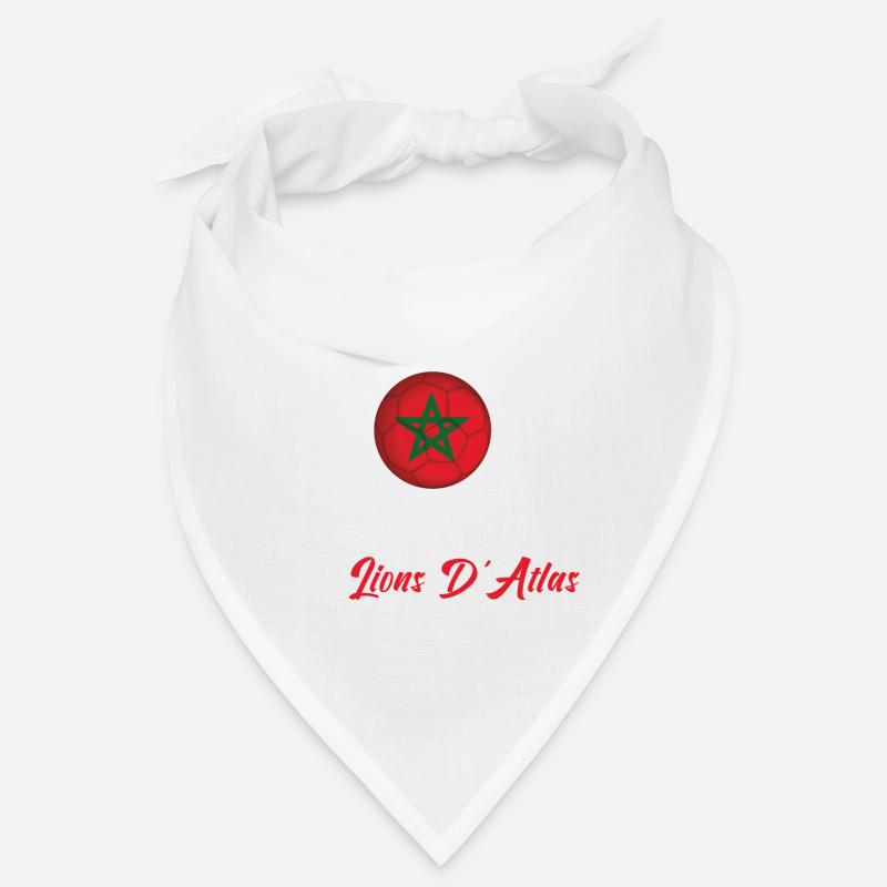 je peux pas , je supporte les lions. Maroc - Bandana - blanc