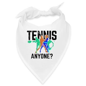Tennisplatz Spruch Für Tennis - Bandana - Weiß - Vorne