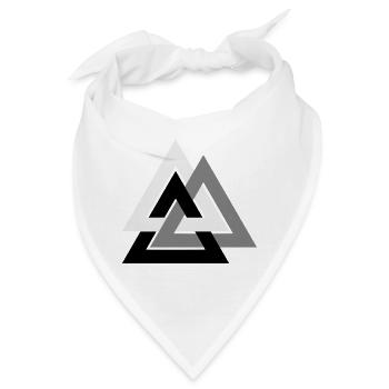 Valknut - Bandana - Weiß - Vorne