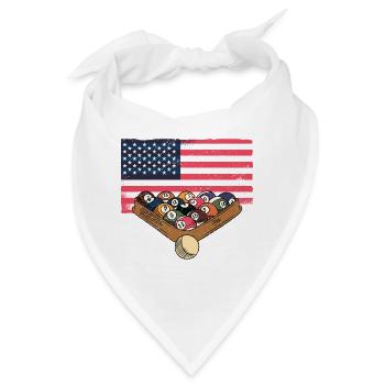 Billard - Bandana - Weiß - Vorne