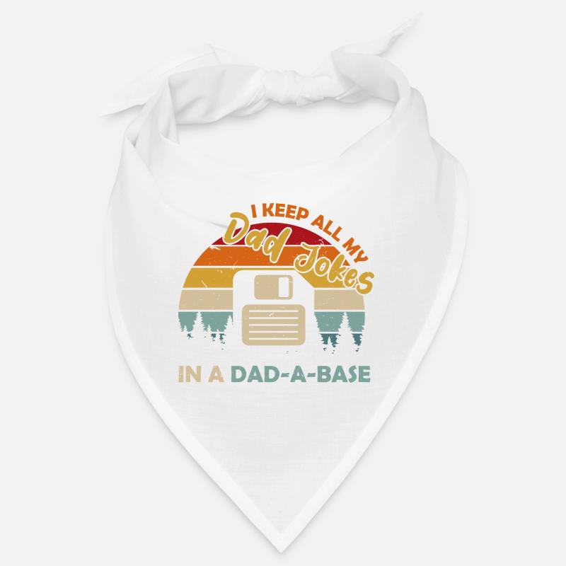 I Keep All My Dad Jokes In A Dad A Base Diskette Bandana