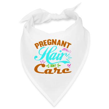 Mutter Schwanger Baby Säugling T-Shirt Mama - Bandana - Weiß - Vorne