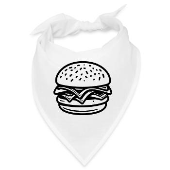 Hamburger - Bandana - Weiß - Vorne