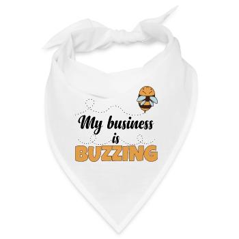 Mein Geschäft brummt - Bandana - Weiß - Vorne
