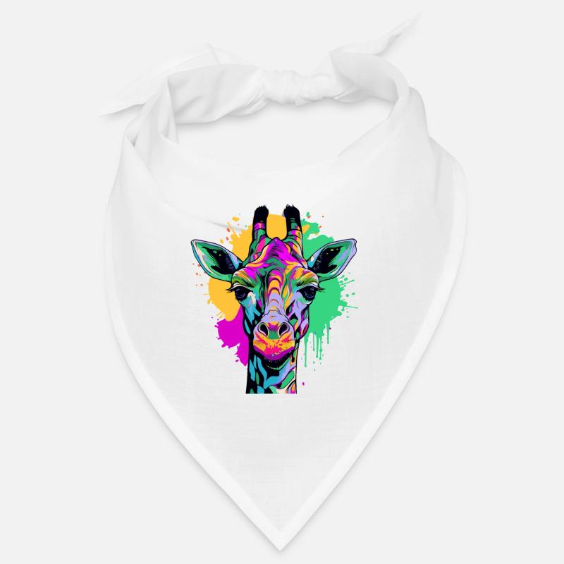 Kunterbunte Giraffe Bandana