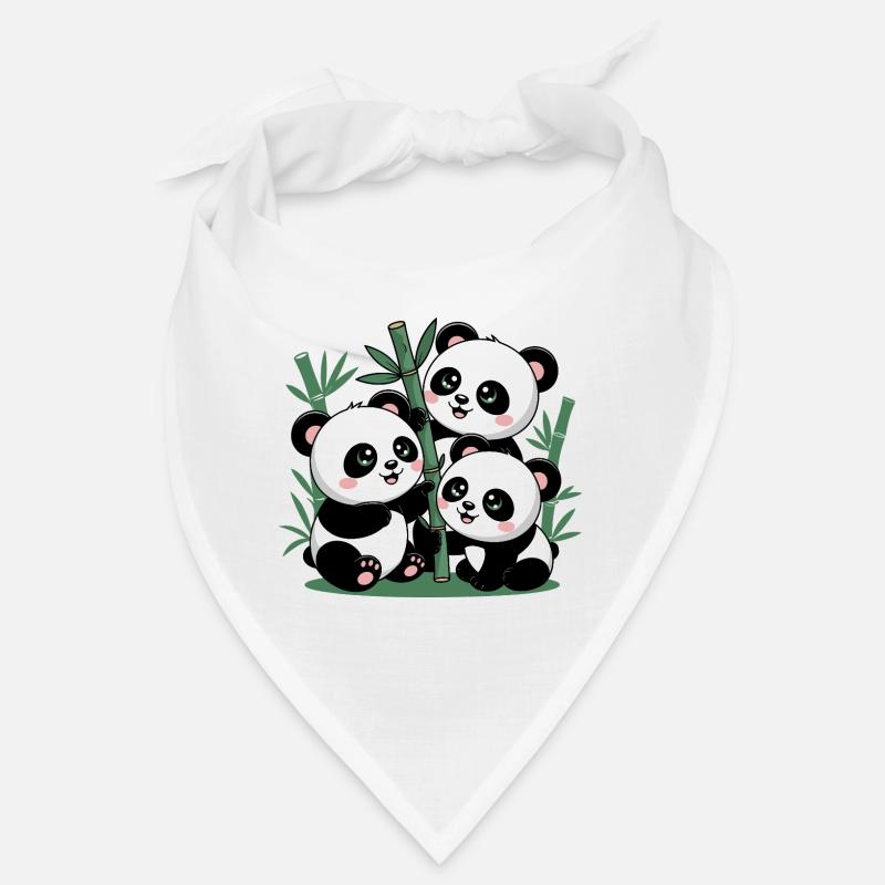 Forêt de Bambous Panda Mignon Bandana