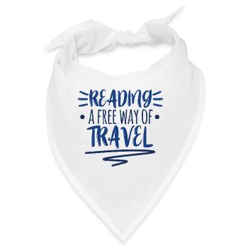 Leseratte Lesen Bücherwurm Buch Bücher Leser - Bandana - Weiß - Vorne
