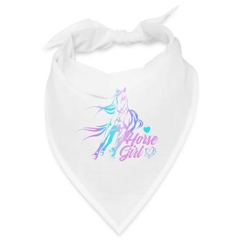 Reiten Pferd Pferdesport Reiterhof Dressurreiten - Bandana - Weiß - Vorne