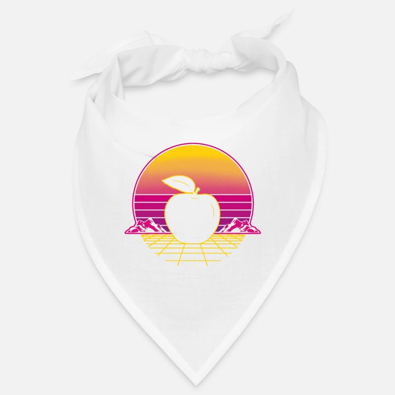 Apple Fruit Retro Vintage Retro Wave Bandana