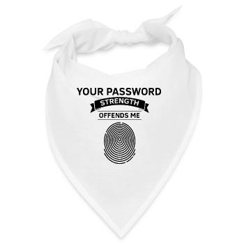 Cyber Security Design für IT Sicherheit und Hacker - Bandana - Weiß - Vorne