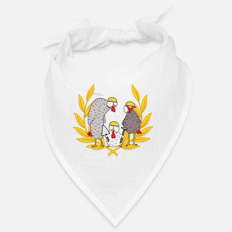 Construction Site Builder Deployment Team Mason Chickens Job Bandana