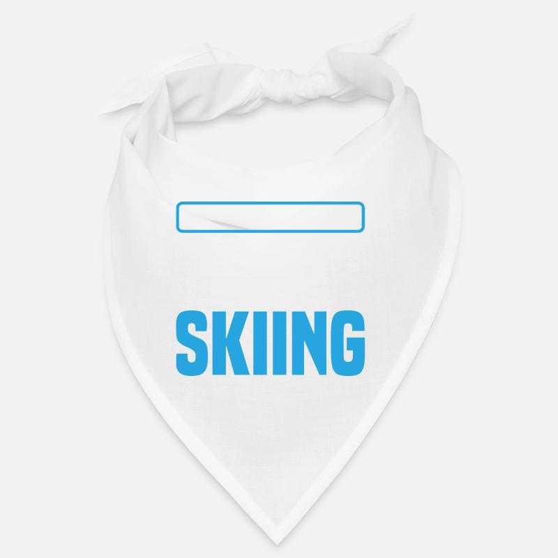 Skiing Evolution Vintag Winter Sport Ski Bandana