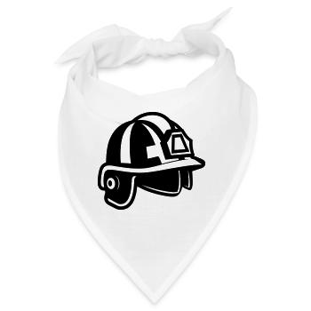 Helm für Feuerwehrleute - Bandana - Weiß - Vorne