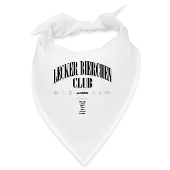 Lecker Bierchen Club - Mallorca Malle Urlaub Party - Bandana - Weiß - Vorne