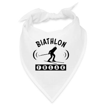 Biathlon Freak - Bandana - Weiß - Vorne