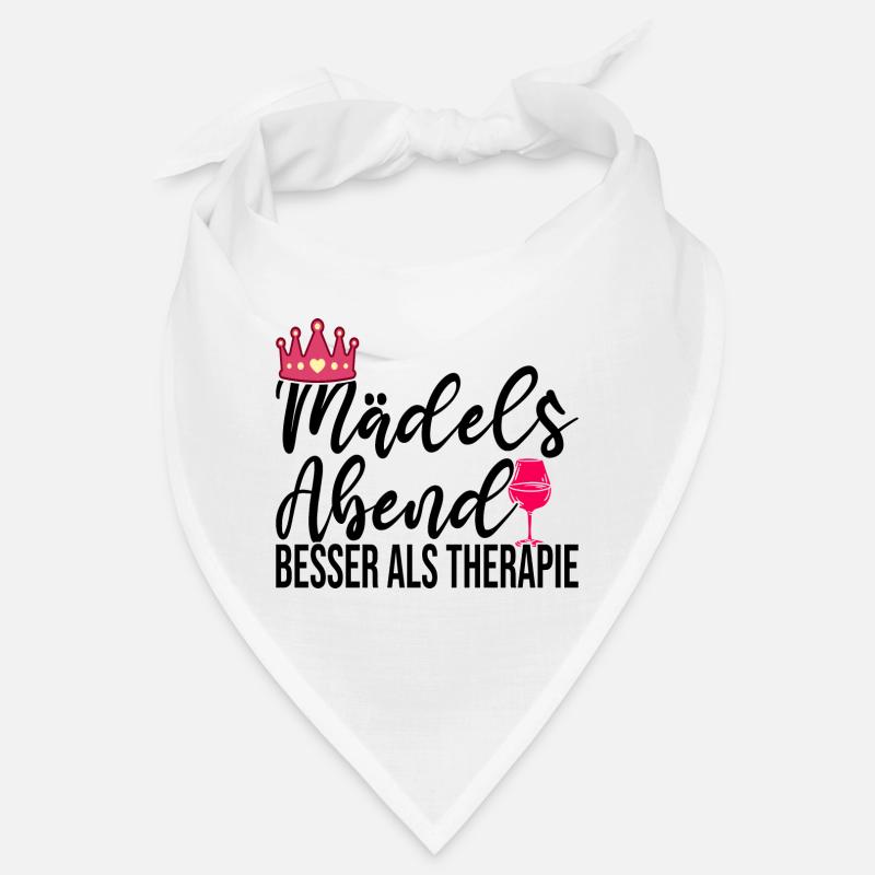 Mädelsabend Wein Weintrinker Weinglas Bandana