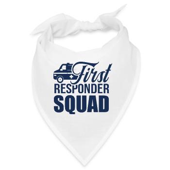 Ersthelfer Squad Team Erstversorger Notfallhelfer - Bandana - Weiß - Vorne