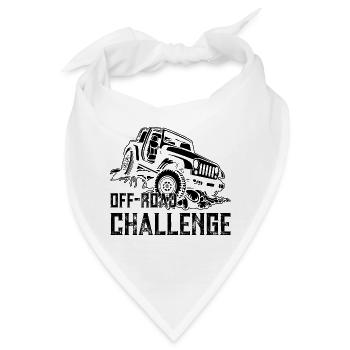 Offroad Offroader Allrad Allradantrieb Geländeauto - Bandana - Weiß - Vorne