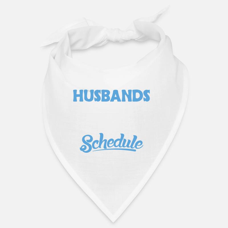 Triathlete Ehefrau I Survived My Husbands Schedul - Bandana - Weiß