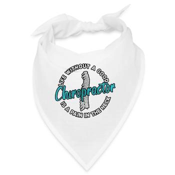 Chiropraktiker Physiotherapeut Nacken I Geschenk - Bandana - Weiß - Vorne