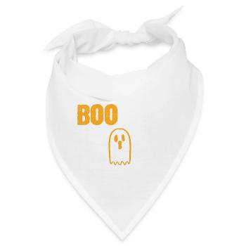 Hier für Tölpel Lustige Person Geschenk - Bandana - Weiß - Vorne