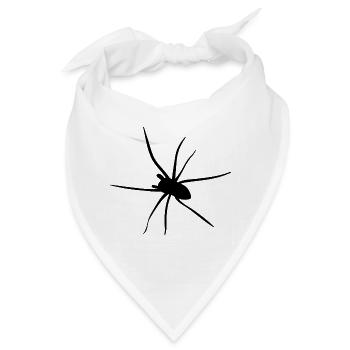 Spinne Insekt Ekelig Giftig Geschenkidee - Bandana - Weiß - Vorne