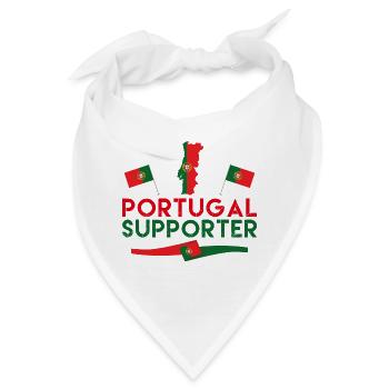Fan des Portugal-Fans. Unterstützer Portugals. - Bandana - Weiß - Vorne