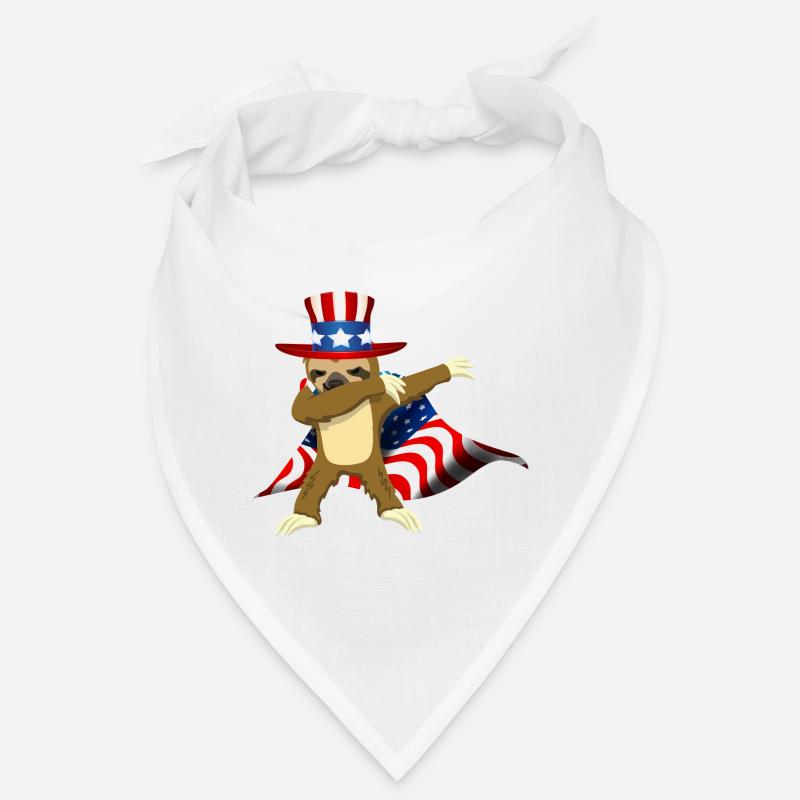 July 4th Dabbing Sloth US Bandana