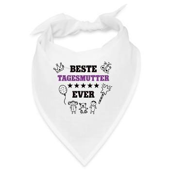 Beste Tagesmutter Erzieherin Tagesmütter Tagesmama - Bandana - Weiß - Vorne
