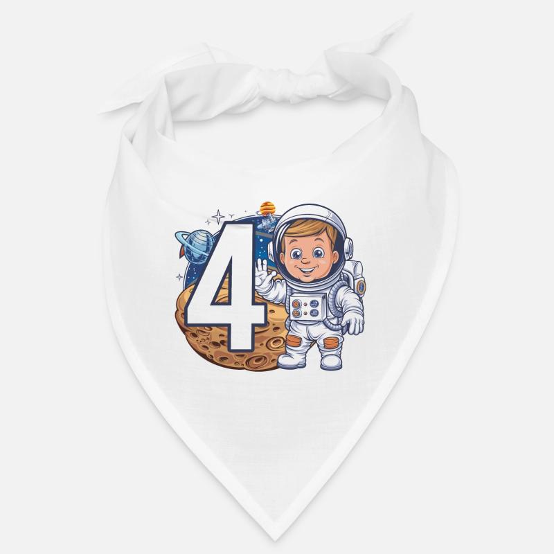 4e anniversaire astronaute aventure spatiale pour les garçons Bandana