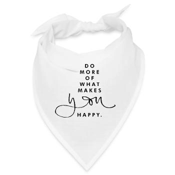 HAPPY - Bandana - Weiß - Vorne