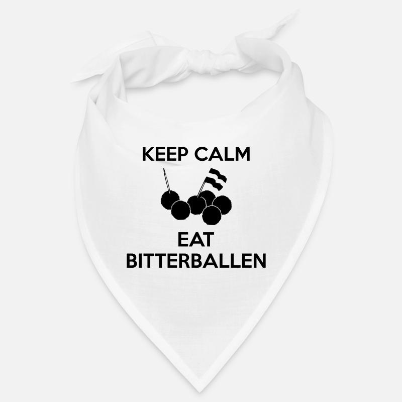 AVM KEEP CALM Essen Sie Bitterballen Multi Color Vector Bandana