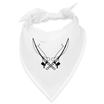 Angelrute - Bandana - Weiß - Vorne