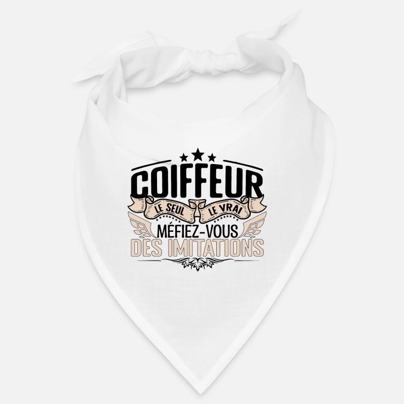 Coiffeur cadeau Coiffeur le vrai Coiffeur - Bandana - blanc