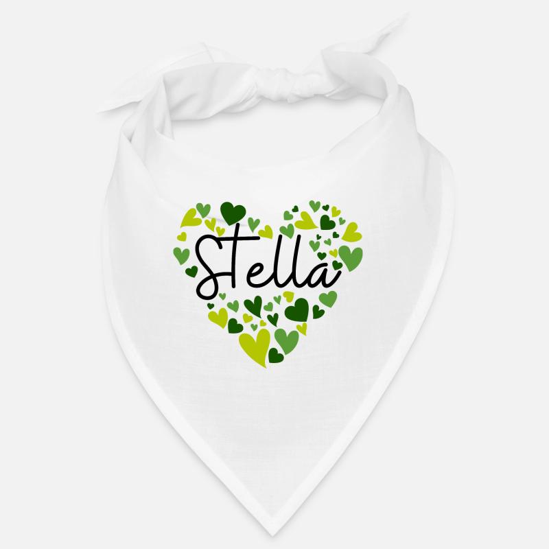 J’adore les cœurs Stella en vert Bandana