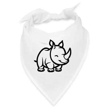 Nashorn - Bandana - Weiß - Vorne