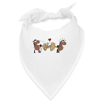 Halbkugelversuch Otto von Guericke - Bandana - Weiß - Vorne