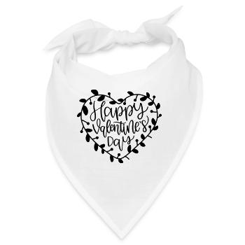 Happy Valentine s Day SVG Cut File - Bandana - Weiß - Vorne