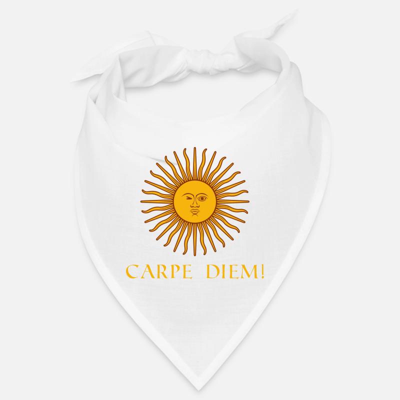 utiliser le jour latin - Bandana - blanc