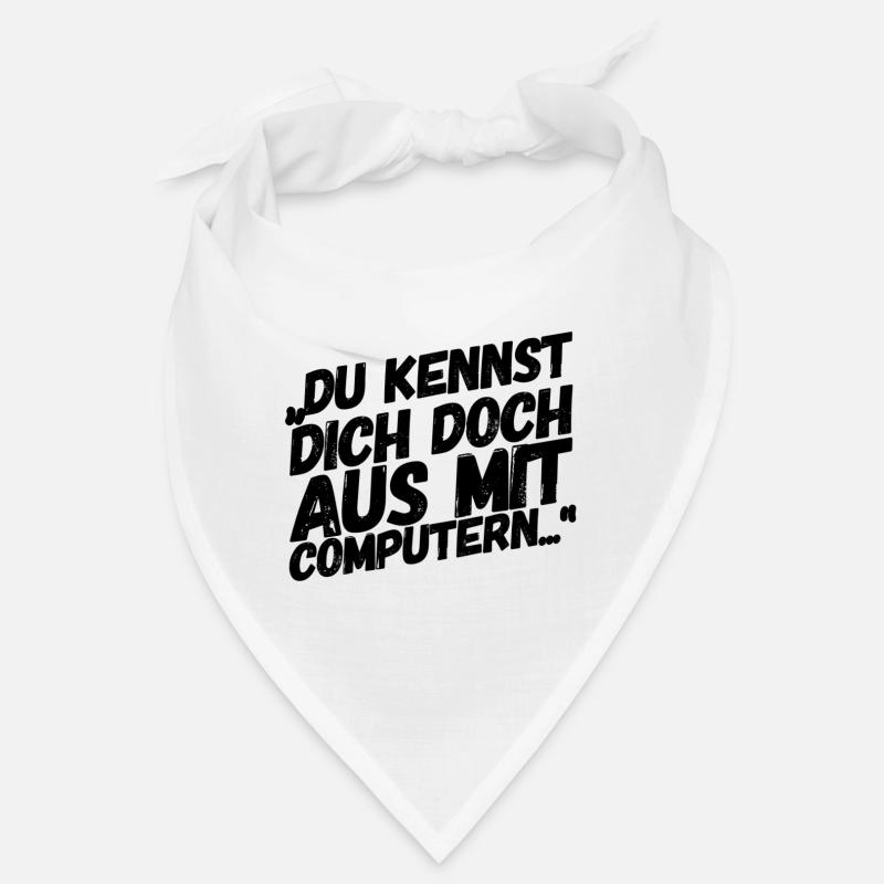Admin Administrator Informatik Computer - Bandana - Weiß