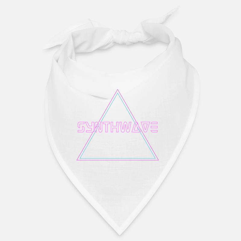 Retrowave Synthwave 80s Design - Bandana - Weiß