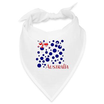 Australia Australien - Bandana - Weiß - Vorne