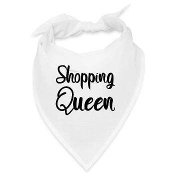 SHOPPING QUEEN Design Schriftzug - Bandana - Weiß - Vorne
