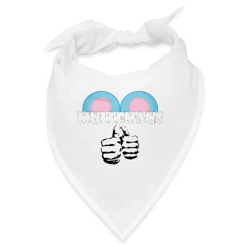 Kosename Mullemaus Geschenkidee - Bandana - Weiß - Vorne