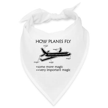 Still Playing with Airplanes Pilot Fliegen Pilotin - Bandana - Weiß - Vorne