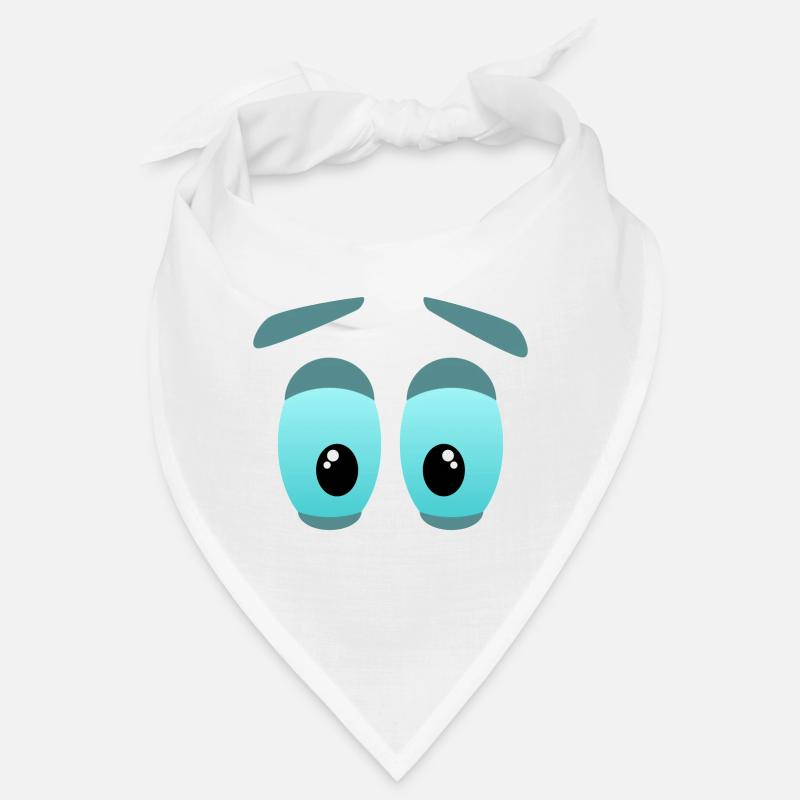Les grands yeux - Bandana - blanc