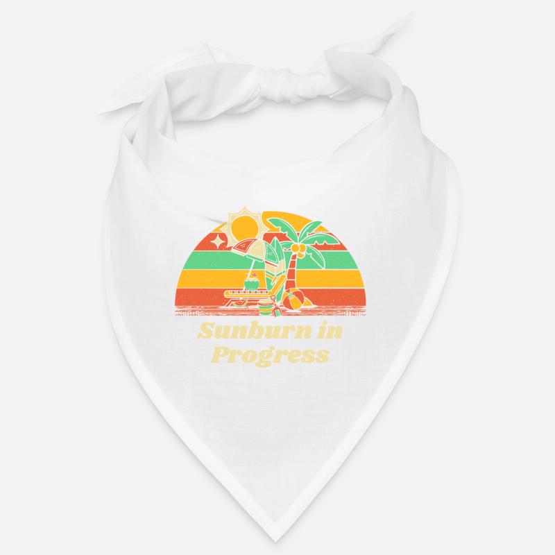 Sunburn in Progress Sunbathing Beach Tanning Bandana